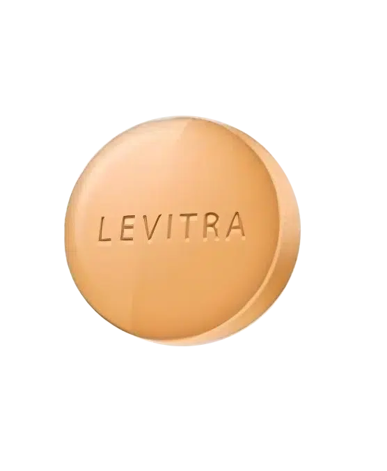 Levitra 樂威壯橘色圓形藥錠形狀圖